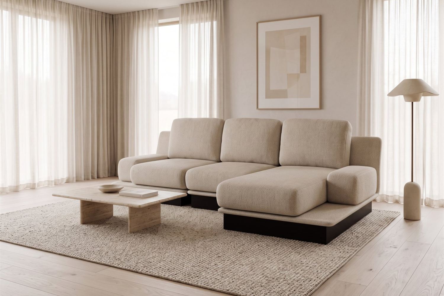 Sophie, sofa modułowa w pokoju dziennym