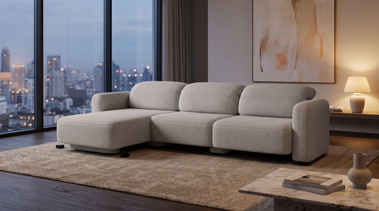 Emily w pięciu wnętrzach: jedna sofa, pięć stylów